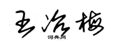 朱锡荣王冶梅草书个性签名怎么写