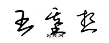 朱锡荣王基想草书个性签名怎么写