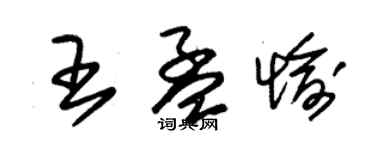 朱锡荣王孟愉草书个性签名怎么写