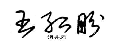朱锡荣王红盼草书个性签名怎么写