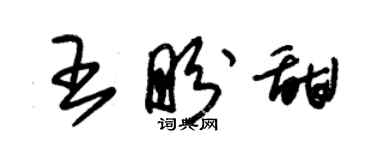 朱锡荣王盼甜草书个性签名怎么写