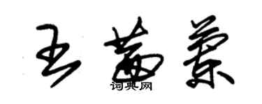 朱锡荣王茜兰草书个性签名怎么写