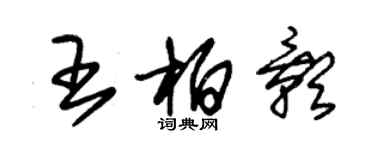 朱锡荣王柏影草书个性签名怎么写