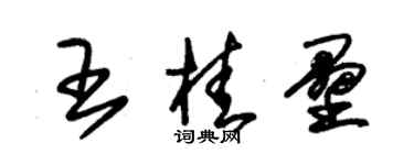 朱锡荣王桂垒草书个性签名怎么写