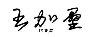朱锡荣王加垒草书个性签名怎么写