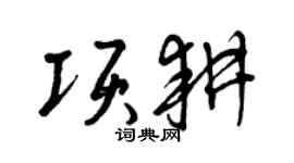 曾庆福项耕草书个性签名怎么写