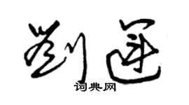 曾庆福刘运草书个性签名怎么写