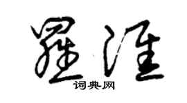 曾庆福罗淮草书个性签名怎么写
