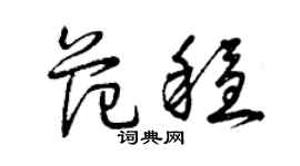 曾庆福范稳草书个性签名怎么写
