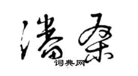 曾庆福潘桑草书个性签名怎么写