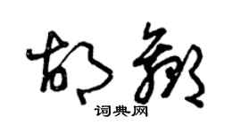 曾庆福胡赢草书个性签名怎么写