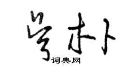 曾庆福吴朴草书个性签名怎么写