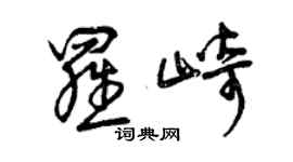 曾庆福罗崎草书个性签名怎么写