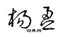 曾庆福杨盈草书个性签名怎么写