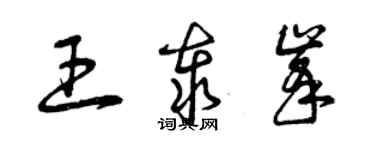 曾庆福王泰峰草书个性签名怎么写