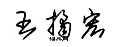 朱锡荣王桔宏草书个性签名怎么写