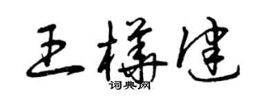 曾庆福王桦健草书个性签名怎么写