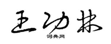 曾庆福王功林草书个性签名怎么写