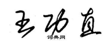 朱锡荣王功直草书个性签名怎么写