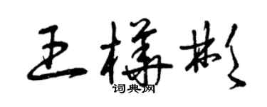 曾庆福王桦彬草书个性签名怎么写