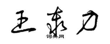 曾庆福王秦力草书个性签名怎么写