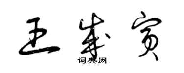 曾庆福王成宾草书个性签名怎么写