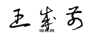 曾庆福王成前草书个性签名怎么写