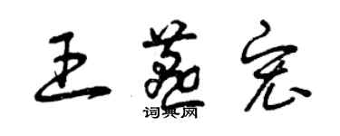 曾庆福王燕宏草书个性签名怎么写