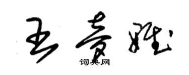 朱锡荣王梦雅草书个性签名怎么写