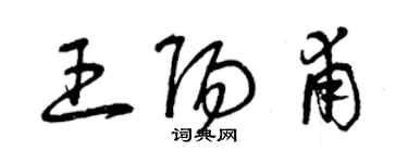 曾庆福王阳甫草书个性签名怎么写