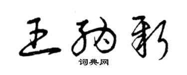 曾庆福王纳新草书个性签名怎么写