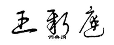 曾庆福王新庭草书个性签名怎么写