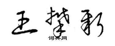 曾庆福王攀新草书个性签名怎么写