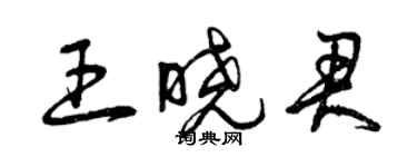 曾庆福王晓君草书个性签名怎么写
