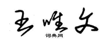 朱锡荣王唯文草书个性签名怎么写
