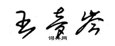 朱锡荣王梦岑草书个性签名怎么写