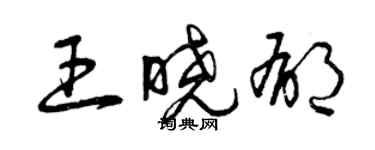 曾庆福王晓郁草书个性签名怎么写