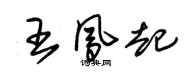 朱锡荣王凤起草书个性签名怎么写