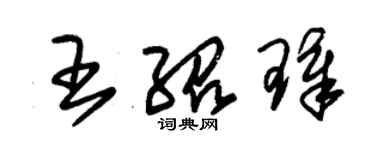 朱锡荣王绍璋草书个性签名怎么写