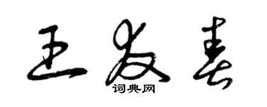 曾庆福王友春草书个性签名怎么写