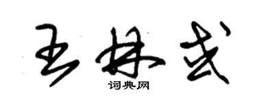 朱锡荣王林或草书个性签名怎么写