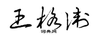 曾庆福王格卫草书个性签名怎么写