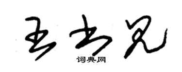 朱锡荣王书见草书个性签名怎么写