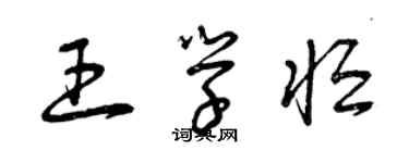 曾庆福王学恒草书个性签名怎么写