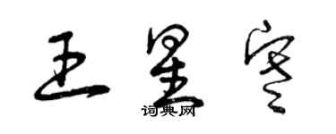 曾庆福王星寒草书个性签名怎么写