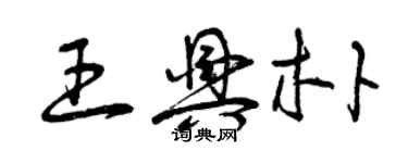 曾庆福王兴朴草书个性签名怎么写