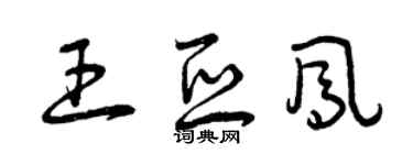 曾庆福王亚凤草书个性签名怎么写