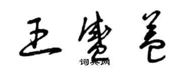 曾庆福王盛益草书个性签名怎么写