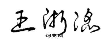 曾庆福王浙滔草书个性签名怎么写