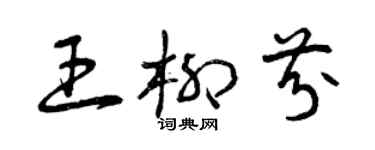 曾庆福王柳芬草书个性签名怎么写